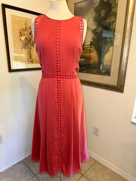 Ann Taylor Dresses & Skirts - Ann Taylor Women's Sleeveless Coral A-Line Dress Size 10